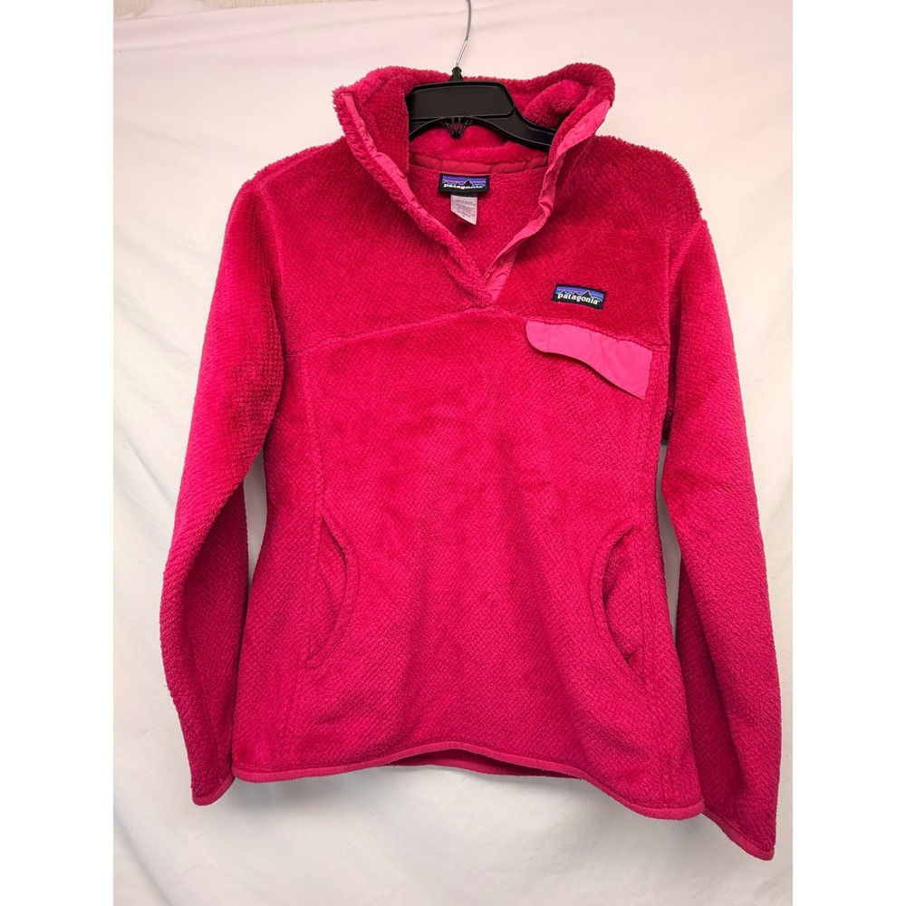 Patagonia Re-Tool Snap-T Fleece Pullover Magenta Pink Womens Medium 25442